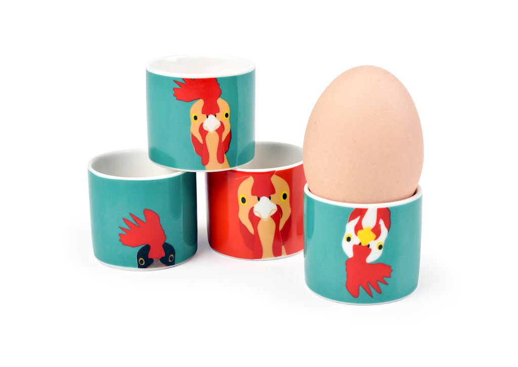 "Plucky" Set of 4 Egg Cups 03