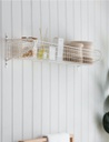 Wirework Basket Shelf Lily White - Large
