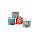 "Plucky" Set of 4 Egg Cups