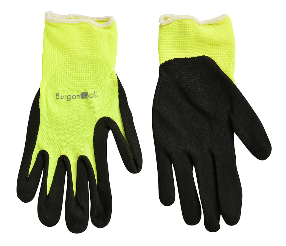 Fluorescent Garden Gloves - Yellow S/M