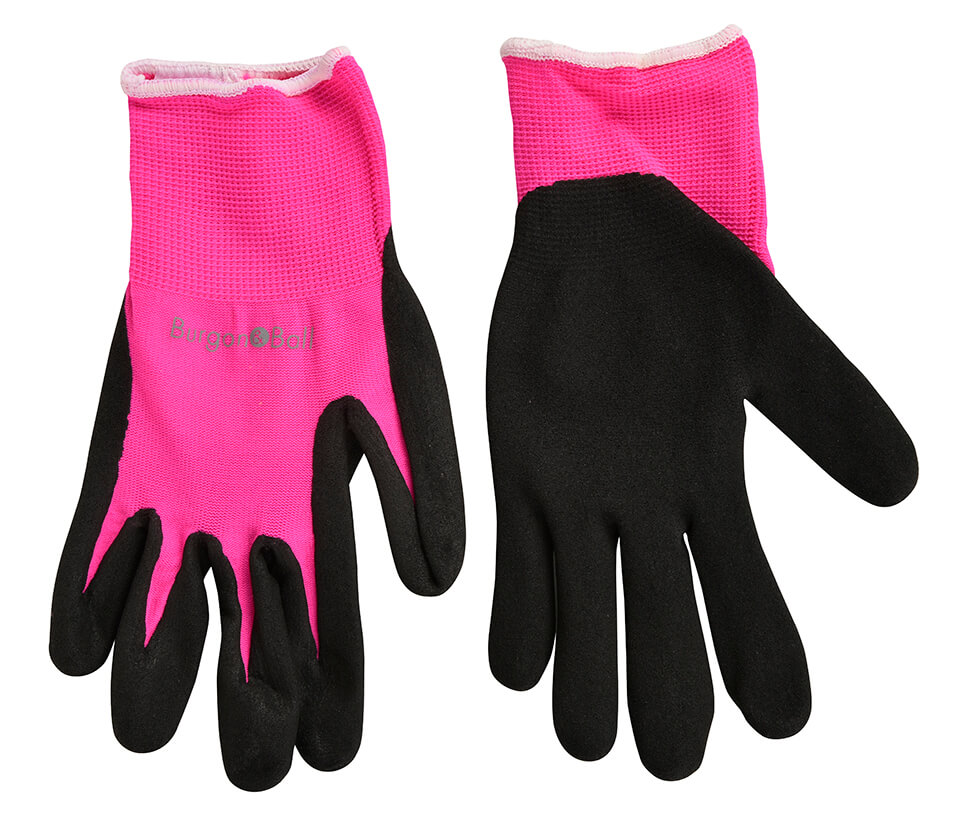 Fluorescent Garden Gloves - Pink S/M