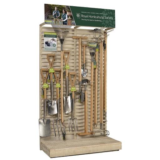 [GMM/WALLRHS1.2] RHS Large Stainless Tools Display Stand 1.2m wide